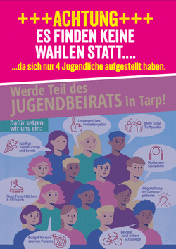 Flyer zur Jugendbeiratswahl Absage